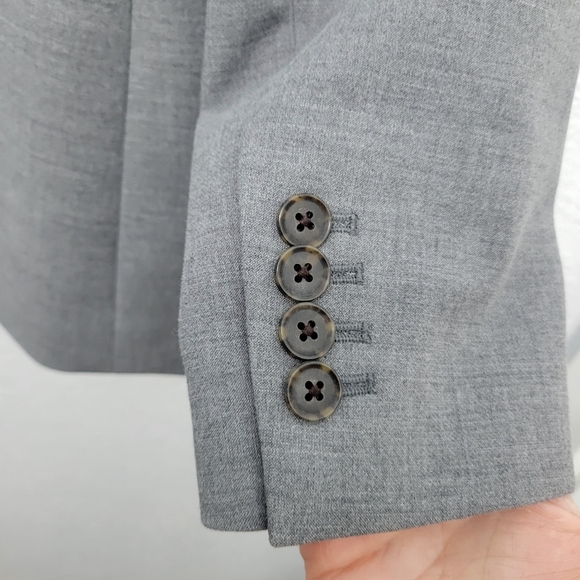 J Crew Madelyn blazer in four-season stretch CC289 Size 4 NWT Graphite - Picture 9 of 14